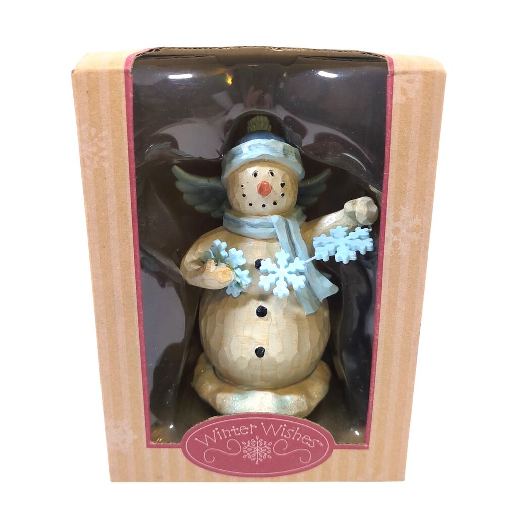 Kohl's Winter Wishes Snowman Figurine - Snowflake Kisses NEW IN BOX Christmas